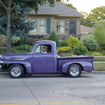  Old 1949 Ford Pick up ! My color too Purple