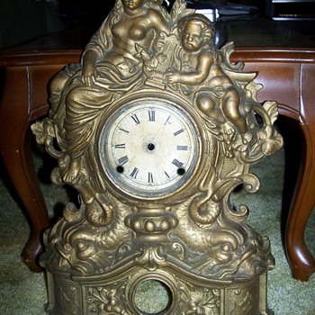 Angel /Cherub Cast Iron Wall clock case - Clocks