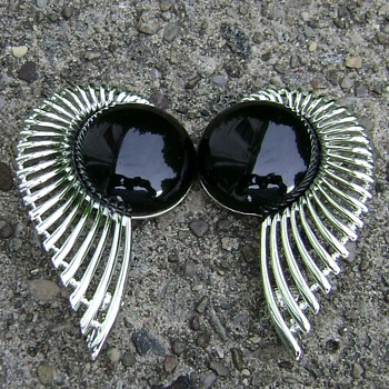 Sarah Coventry Earrings - Jet Flight - Costume Jewelry