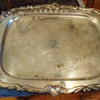 NEED HELP from silver specialist!!!  Cheap tray from thrift store 7.8 lbs. Sterling?