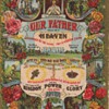 Victorian Lithograph Lord's Prayer