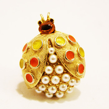 Vintage Florenza Ladybug Ring