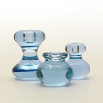 AKVA candleholders, Per Lütken (Holmegaard, 1973) - Art Glass