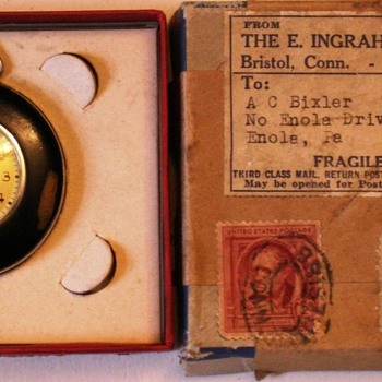 1942 Ingraham Pocket watch in the original box  - Pocket Watches