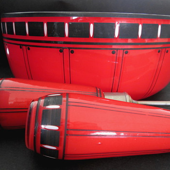 CZECHOSLOVAKIA - TANGO BOWL SET - Art Glass