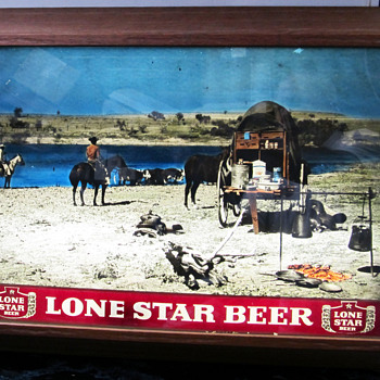 LONE STAR BEER LIGHT UP SIGN, MADE BY FOTO VUE,WEATHERFORD,TX.