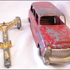 Hubley Cadillac Diecast toy car and trailer