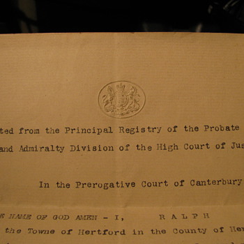 Last Will and Testament from 1731 ?? - Paper