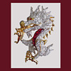 Gorgeous SWAROVSKI dragon brooch with swan logo.