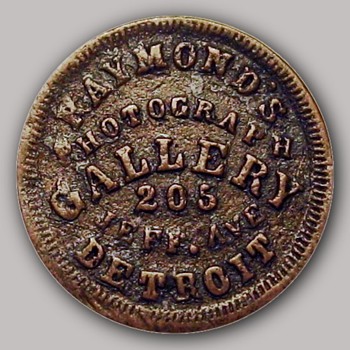 Early Photographic Gallery Token – Raymond’s Photograph Gallery. 1863 - Cameras
