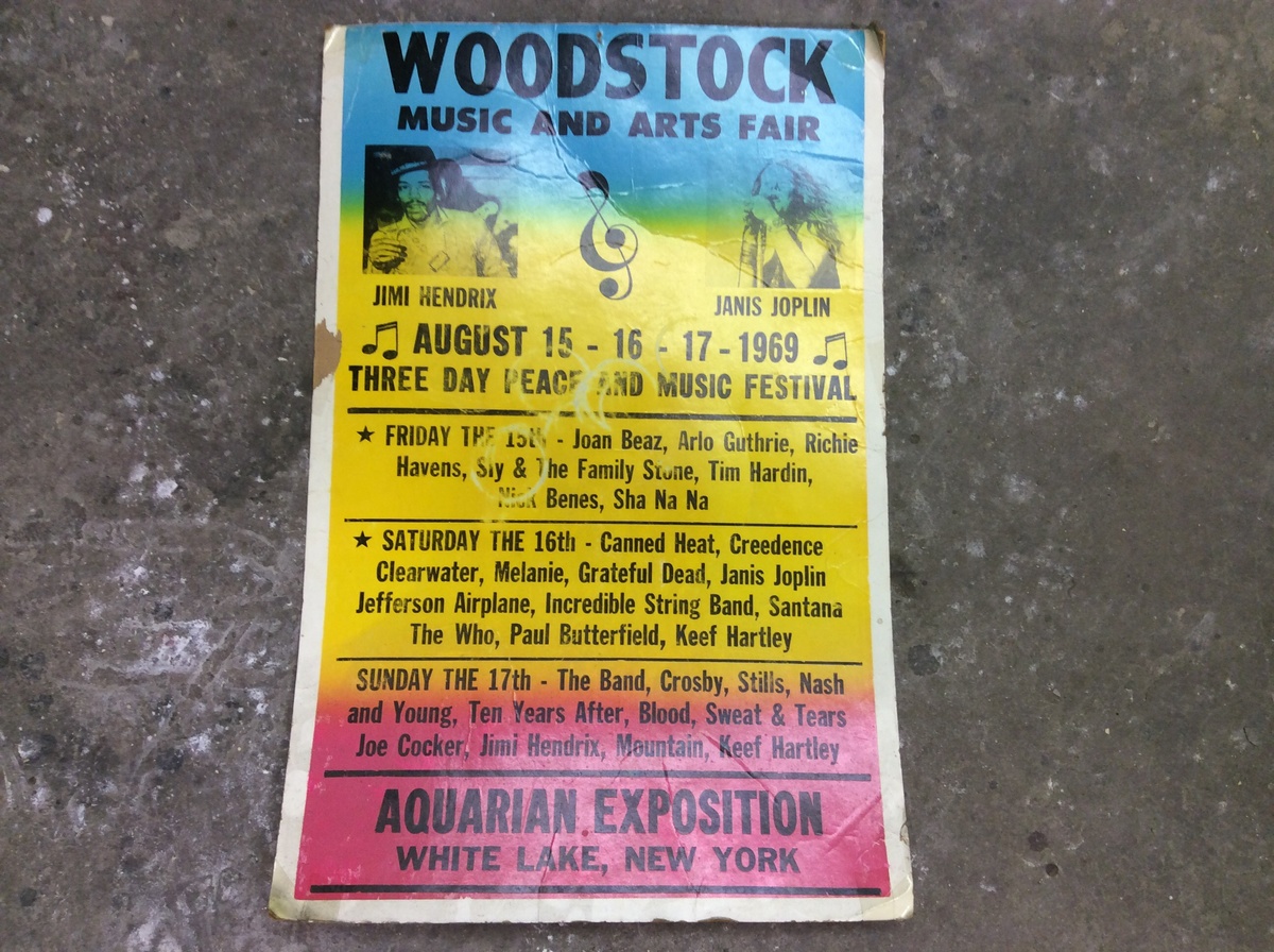 Woodstock Music and Art Festival poster Collectors Weekly