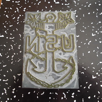 United States Navy Steel Plate Stamp ? - Military and Wartime