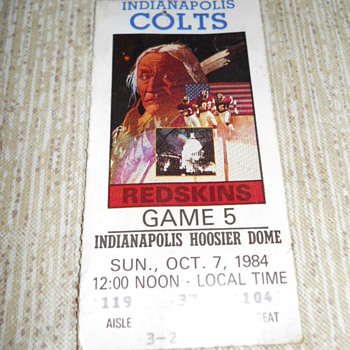 Colts v.s. Washington Redskins - Football