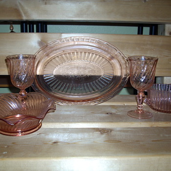 my depression glass collection - Glassware