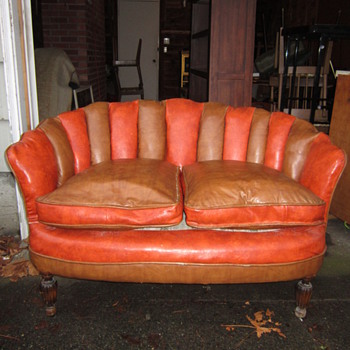 Swanky Deco Vinyl Love Seat - Furniture