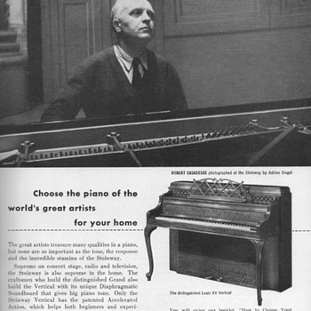 1952 - Steinway "Louis XV" Piano Advertisement - Advertising