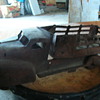 Old metal toy truck