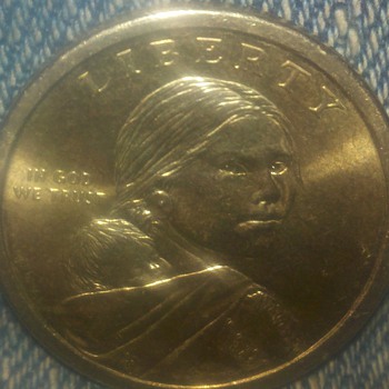 Liberty one dollar good coin, no date stamp