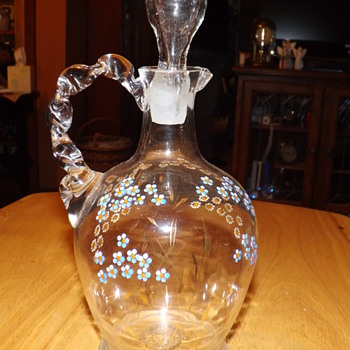 HAND BLOWN CRUET STYLE DECANTER - Bottles