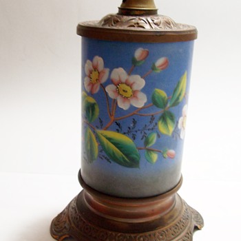 Painted Victorian Lamp - Lamps