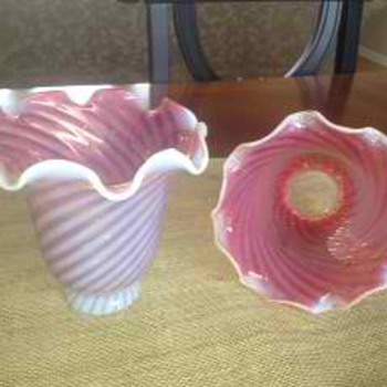 Pink & Gold Glass Lamp Chandelier Lamp Shades