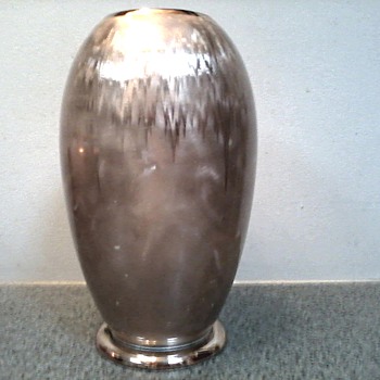 WMF "Ikora" Silverplated 10" Vase / Stunning Art Deco Design /Pattern Circa 1925-1950 - Art Deco