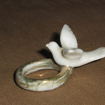 Porcelain ring from wedding party 1930