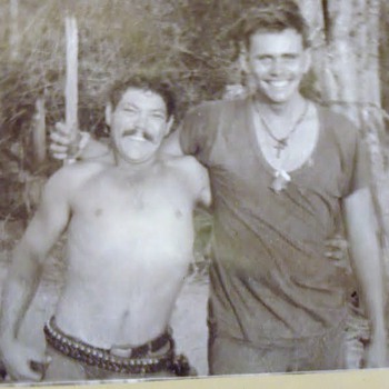 My Friend Nicholas "Porky" Cutinha, Medal of Honor Winner, photo of him and me 1968 Tay Ninh