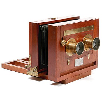 Anthony Champion Stereo (c.1888) with historically important 1872 lenses - Cameras