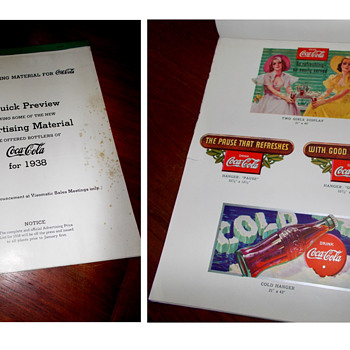 Coca-Cola 1938 Advertising Material Preview brochure - Coca-Cola