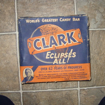 1930s clark candy box - Advertising