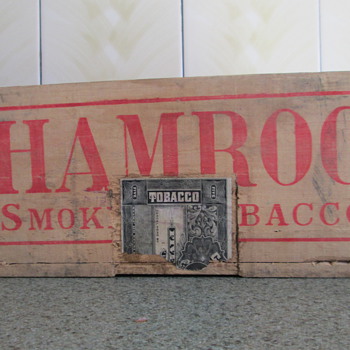 wood tobacco box - Tobacciana