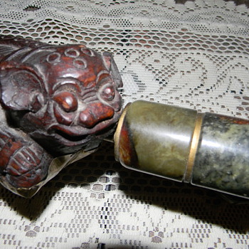 Unique Pipe and Opium Box