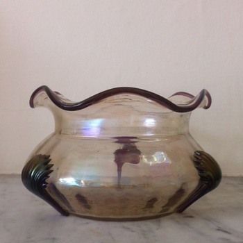Kralik amethyst claw bowl - Art Glass