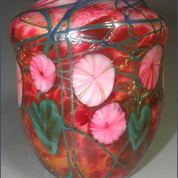 My Mom & A George Machart Art Glass Vase - Art Glass