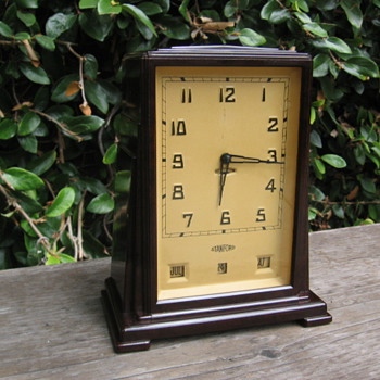 Art Deco Bakelite Skyscraper Stanford Clock 1930's - Clocks