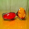 Carved carnilian rings