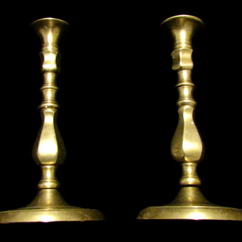 Candle Stick Holders ~Bronze~Gold Wash***VERY OLD*** - Lamps