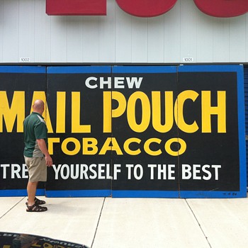 Giant Mail Pouch Tobacco sign (Harley Warrick) - Signs