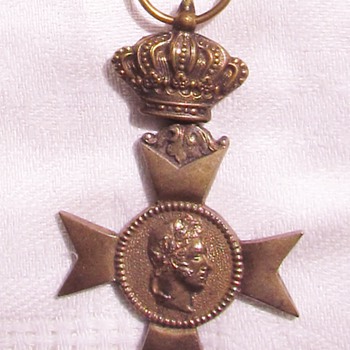 Medal of the Outstanding Philanthropic Society of Former Soldiers (Militia and Voluntary) of Leopold I, Belgium - Military and Wartime
