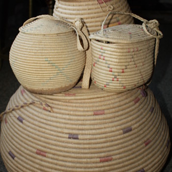 Sweetgrass woven baskets