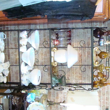 Mushroom murano verti lamp and milk glass collection - Glassware