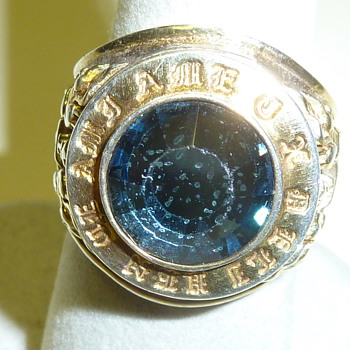 Sterling Fraternity Rings or Class Rings - Costume Jewelry