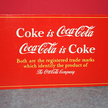 coca cola cardboard poster