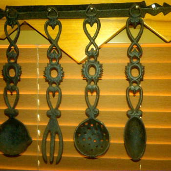 an old iron spoon set... - Kitchen