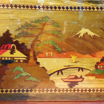 Inlaid Vintage Japanese Puzzle Box, Over 100 correct moves to open!!!