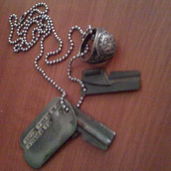 War Dog tags, Can openers and US Army Ring
