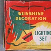 Vintage Christmas tree lighting set.