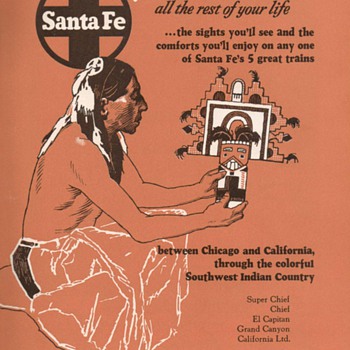 1952 - Sante Fe Railroad Advertisement