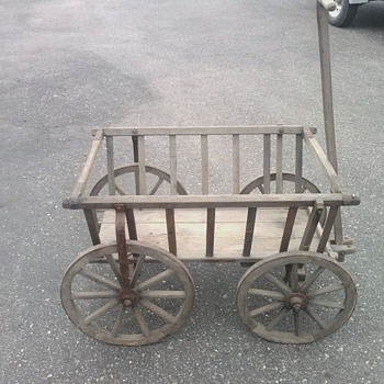 1900's Pumpkin Hay Goat Cart From Germany (ALL ORIGINAL) - Furniture